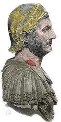 Hannibal - Porträtt av Hannibal eller Hannibal Barca (ca 247-183 f.Kr.), kartagisk fältherre och statsman