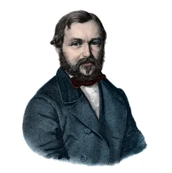 Heinrich Barth (1821-1865), tysk upptäcktsresande - Porträtt av Henri (Heinrich) Barth, tysk resenär och upptäcktsresande (1821-1865)