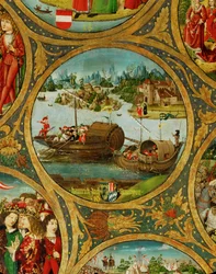 Heinrich II "Jasomirgott", hertig av Österrike, på väg till korståget