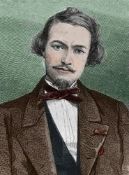 Henri Duveyrier (1840-1892), fransk upptäcktsresande - porträtt av Henri Duveyrier orientalist, fransk resenär och geograf