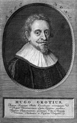 Hugo Grotius (1583-1645) (Huig de Groot), holländsk advokat och diplomat.
