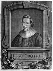 Hugo Grotius (1583-1645) (Huig de Groot), holländsk advokat och diplomat.