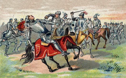 Hundraåriga krig: Jean Talbot (1390-1453) (John Talbot) 1:e earlen av Shrewsbury, 7:e baron Talbot Riddare av strumpebandet 1424 dödar i slaget vid Castillon 1453. kromolitografi