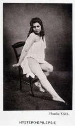 Hystero Epilepsie - Contracture in "" Photographic iconography of the Salpétrière: service of Mr. Charcot" av Paul Regnard och Bourneville
