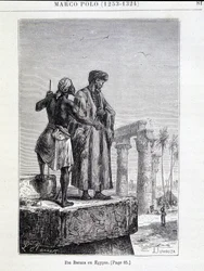 Ibn Battuta (1307-1377) i Egypten - i "" Discovery of the Earth"" av Jules Verne