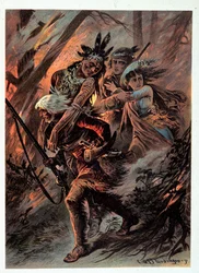 Illustration av "" läderstrumpor" av F. Cooper