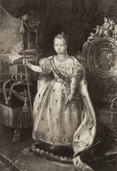 Isabella II (1830-1904). Drottning av Spanien (gravyr)