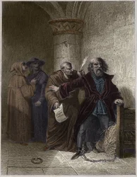 Hieronymus av Prag vägrar att avböja - Hieronymus av Prag (1379-1416) kyrkoreformator, vägrar att återkalla - Ingravering i "" Populära fastor, eller historien om folkets heroiska handlingar och deras inflytande på vetenskap, konst, industri och jordbruk" 
