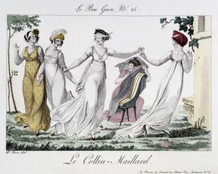 Game of Colin-Maillard (Colin Maillard) - i "" Le Bon genre", n¡14, tidigt 1800-tal