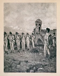 Joachim Murat (1767-1815), marechal av Frankrike, kung av Neapel, skjuten den 13/10/1815 i Calabria Prints of period.