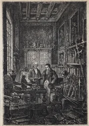 Jonathan Oldenbuck - (The Saint of the Saints of the Antiquary) - Illustration av 1800-talet för romanen "Antikvarien" av