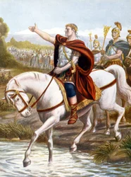 Julius Caesar korsar Rubicon