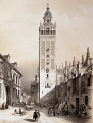 La Giralda, Sevilla, "" Konstnärliga och monumentala Spanien av de berömda platserna och monumenten i Spanien"" av Don Genaro Perezde Villa