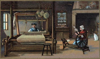 Sen 1800-tals kromolitografi