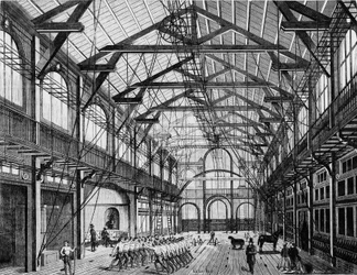 Grand Gymnasium i Rue des Martyrs - gravyr