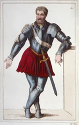 Riddaren Bayard (1475-1524) gravyr 1830