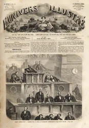 Lagstiftande organ - session den 14 mars 1861 - Pierre Jules Baroche (1802-1870) svarar på Jules Favre (1809-1880) - det lysande universum 1861
