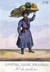 Baljväxthandlare i Ryssland på 1800-talet.