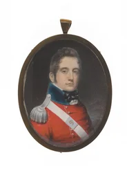 Löjtnant Charles Augustus Elderton (1789-1841), 9:e Madras infödda infanteri, 25 februari 1811 (miniatyr på elfenben)