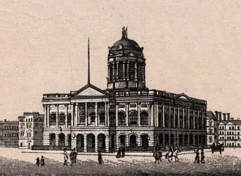 Liverpool, England: utsikt över rådhuset. i "" Världen illustrerar 168 vyer"" Odaterat (slutet av 1800-talet)