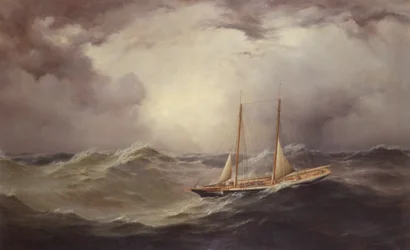 Livland efter att ha förlorat bogspröt i mitten av Atlanten, 1871