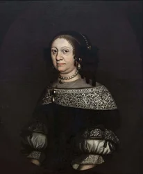 Louise Charlotte av Brandenburg, var en hertiginna gemål av Kurland - markgrevin Louise Charlotte av Brandenburg (1617-1676), hertiginna av Kurland, anonym. Olja på duk, 1600-talets andra hälft. Nationalmuseum Stockholm