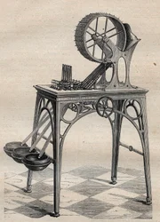 Maskin av Louis-Joseph (Louis Joseph) Deleuil (1795-1862) för verifiering av guldmynt