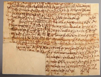 manuskript. Brev nr 7 till munkarna i Beas de Segura. Papper. Del 2. 18 november 1585.
