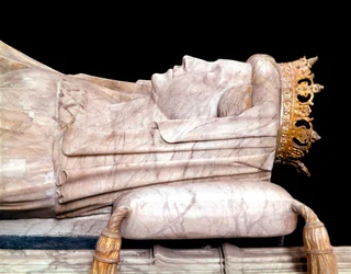 Margaret I av Danmark - ljugande drottning Margarita Iere av Danmark (1353-1412). Kör för Cathedrale di Roskilde, Danmark