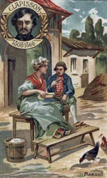 Margot operaserie från 1857 av Antoine Louis Clapisson. (1808-1866). Chromo från slutet av 1800-talet.
