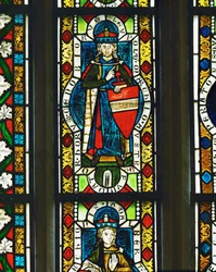Markgreve Leopold III av Babenberg (glasmålning)