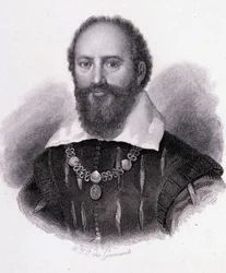 Maximilian av Bethune (1560-1641) hertig av Sully, gravporträtt