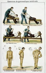 Medicinska gymnastikövningar - i "Bilz, Natural Medicine", sent 1800-tal