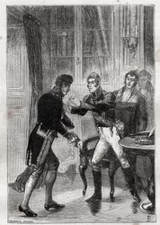 Möte mellan Charles Lemercier de Longpre (1778-1854), Baron d