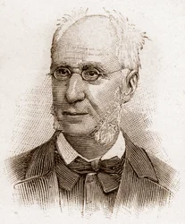 Medlemmar av Academy Francaise 1895: porträtt av Emile Ollivier (1825-1913), fransk politiker.