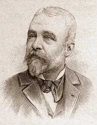 Medlemmar av Academy Francaise 1895: porträtt av Ernest Lavisse (1842-1922), fransk historiker.