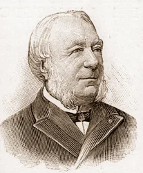 Medlemmar av Academy Francaise 1895: porträtt av Marie Louis Antoine Gaston Boissier (1823-1908), fransk historiker och filolog.