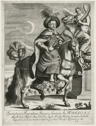 Michal Korybut Wisniowiecki (1640-1673), kung av Polen och storhertig av Litauen - Anonym - ca. 1670 - Kopparstick - 36,5x27,2 - Privat samling