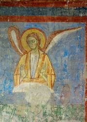 Muralmålningar i kyrkan i benediktinerklostret Lambach, Oberösterreich (fresker)