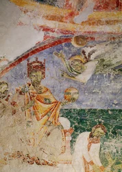 Muralmålningar i kyrkan i benediktinerklostret Lambach, Oberösterreich (fresker)