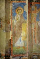 Muralmålningar i kyrkan i benediktinerklostret Lambach, Oberösterreich (fresker)