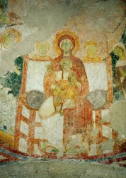 Muralmålningar i kyrkan i benediktinerklostret Lambach, Oberösterreich (fresker)