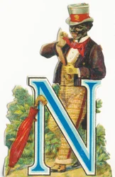 N: svart man