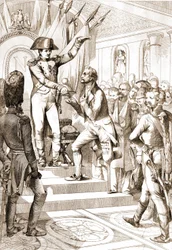 Napoleon distribuerade hederslegionens order 1804.