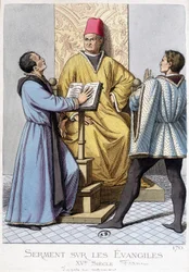 Ed om evangelierna, Frankrike 1400-talet.