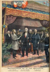 Invigning av Rue Reaumur, Paris