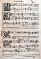 Sida från Liber octo Missarum (1541)