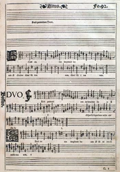 Sida från Liber octo Missarum (1541)