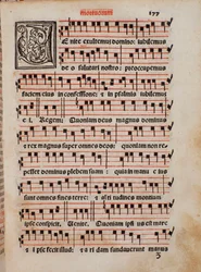 Sida i liturgiboken "The Priestly Book" av Castellini