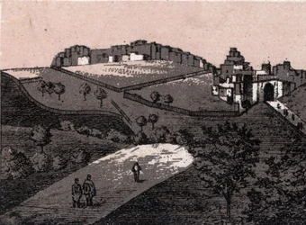 Palestina: utsikt över staden Betlehem (Bethlehem). i "" Världen illustrerar 168 vyer"" Odaterat (slutet av 1800-talet)